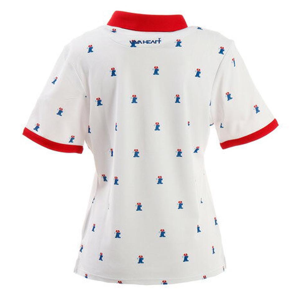 ビバハート（VIVA HEART） ゴルフウェア ポロシャツ レディース ピエロプリント 半袖シャツ 012-29543-004 （レディース）
