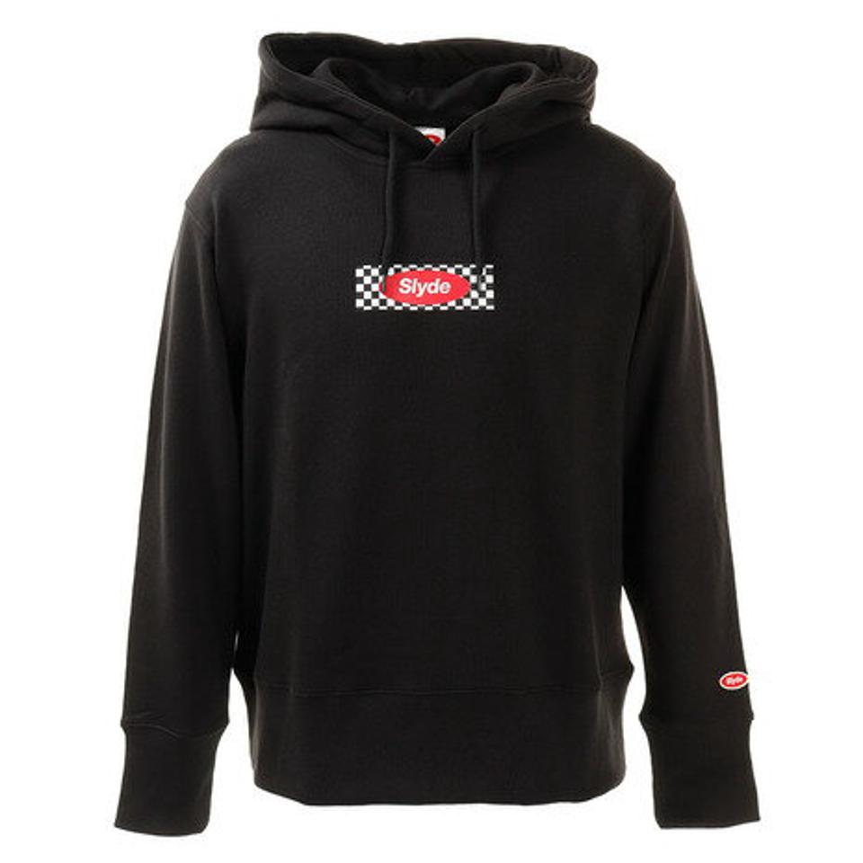 スライド（SLYDE） パーカー ボックス ロゴ スウェット フーディ sl202001001-BLK オンライン価格 （メンズ）