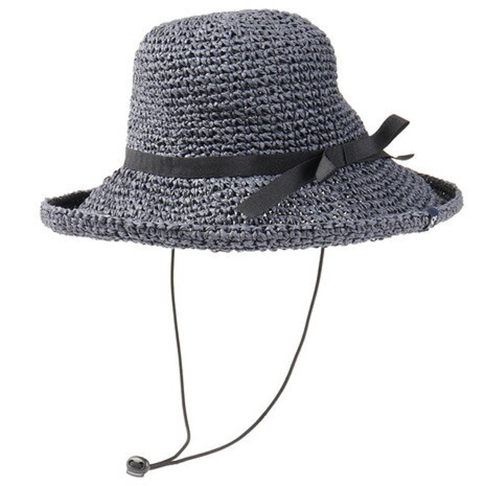ウィッテム（HUITIEME） 帽子 レディース 麦わら帽子 SINGLE CROCHET PAPER ハット HU20SST898006 NVY 大きめ 日よけ （レディース）