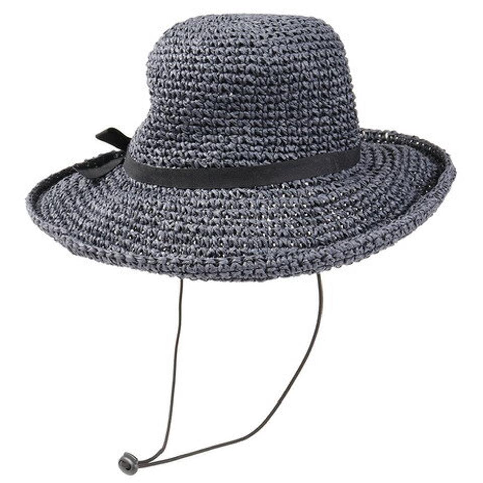 ウィッテム（HUITIEME） 帽子 レディース 麦わら帽子 SINGLE CROCHET PAPER ハット HU20SST898006 NVY 大きめ 日よけ （レディース）