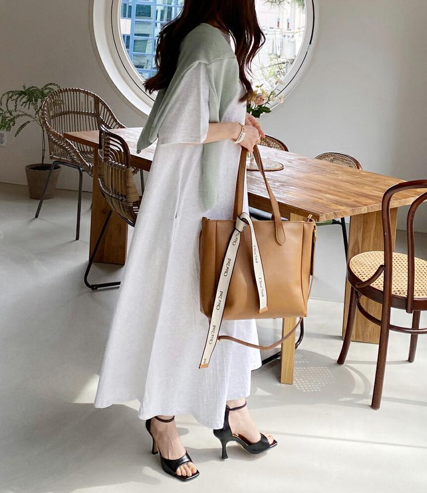 レタリングルーズ半袖ワンピース・全3色・b00304 レディース 【ops】ワンピース ロング 丈 半袖 レタリング ロゴ ロゴT シンプル ルーズ 春 夏 楽ちん ラフ フレア 綿 コットン 体型カバー 100％ カジュアル ワンマイルウェア 韓国ファッション ハイホリHIHOLLI