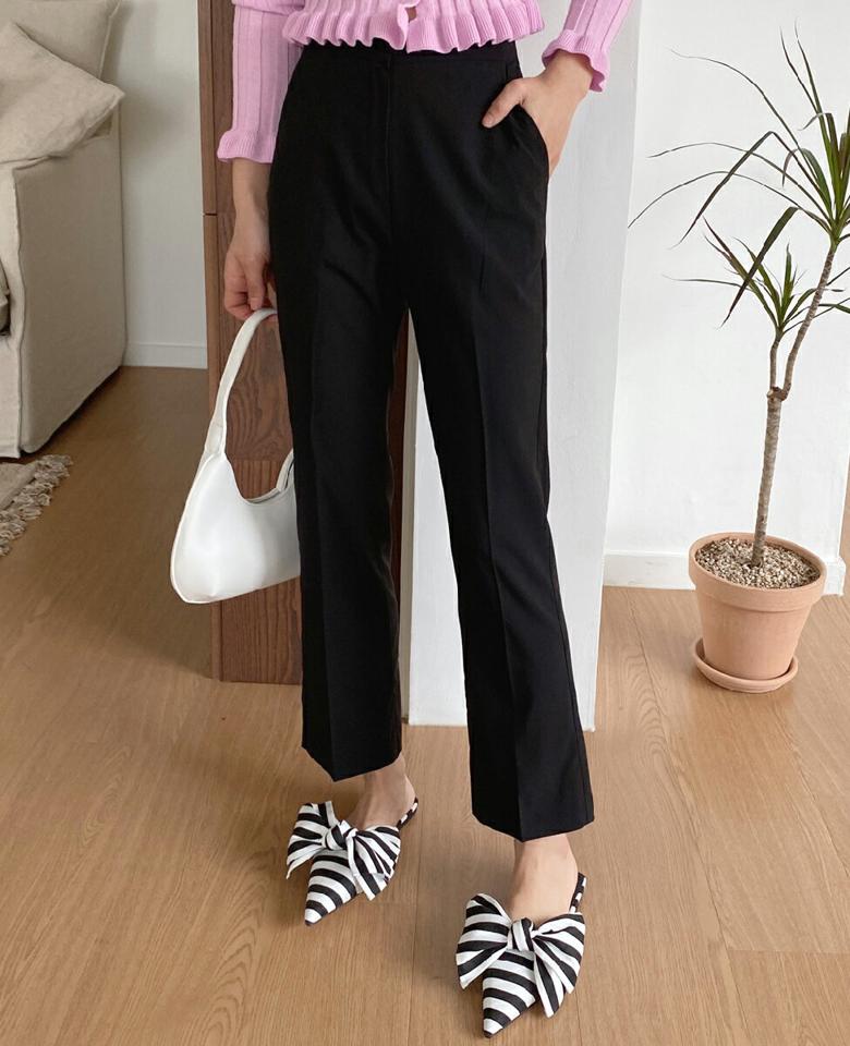 スリムスラックス・全3色・b66870 レディース 【pt】 韓国ファッション ボトムス パンツ ロング ロングパンツ スラックス スリム ストレート 無地 ハイウエスト オフィス オフィスカジュアル キャリア フルレングス 大人 カジュアル 春 秋