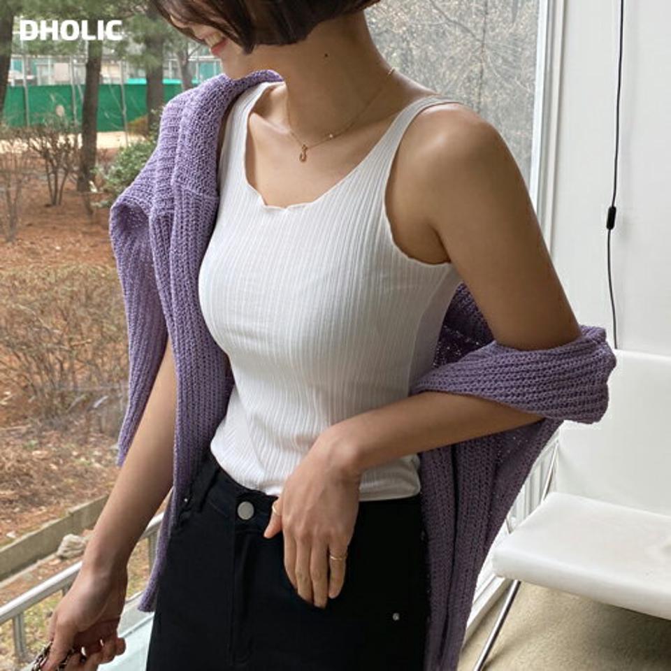 メロウリブノースリーブ・全5色・t66850 レディース 【tops】 韓国ファッション トップス ノースリーブ ラウンドネック メロウリブ スリム タイト 無地 デイリー カジュアル インナー カジュアル 春 秋