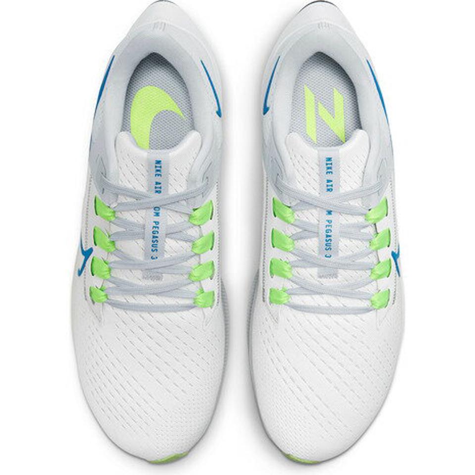 【ランニング対象品購入&エントリーでP10倍！8/19 20:00〜8/28 23:59】ナイキ（NIKE） エア ズーム ペガサス 38 ホワイト ブルー 白 CW7356-103 ランニングシューズ 靴 スポーツ スニーカー ジョギング マラソン 長距離 （メンズ）