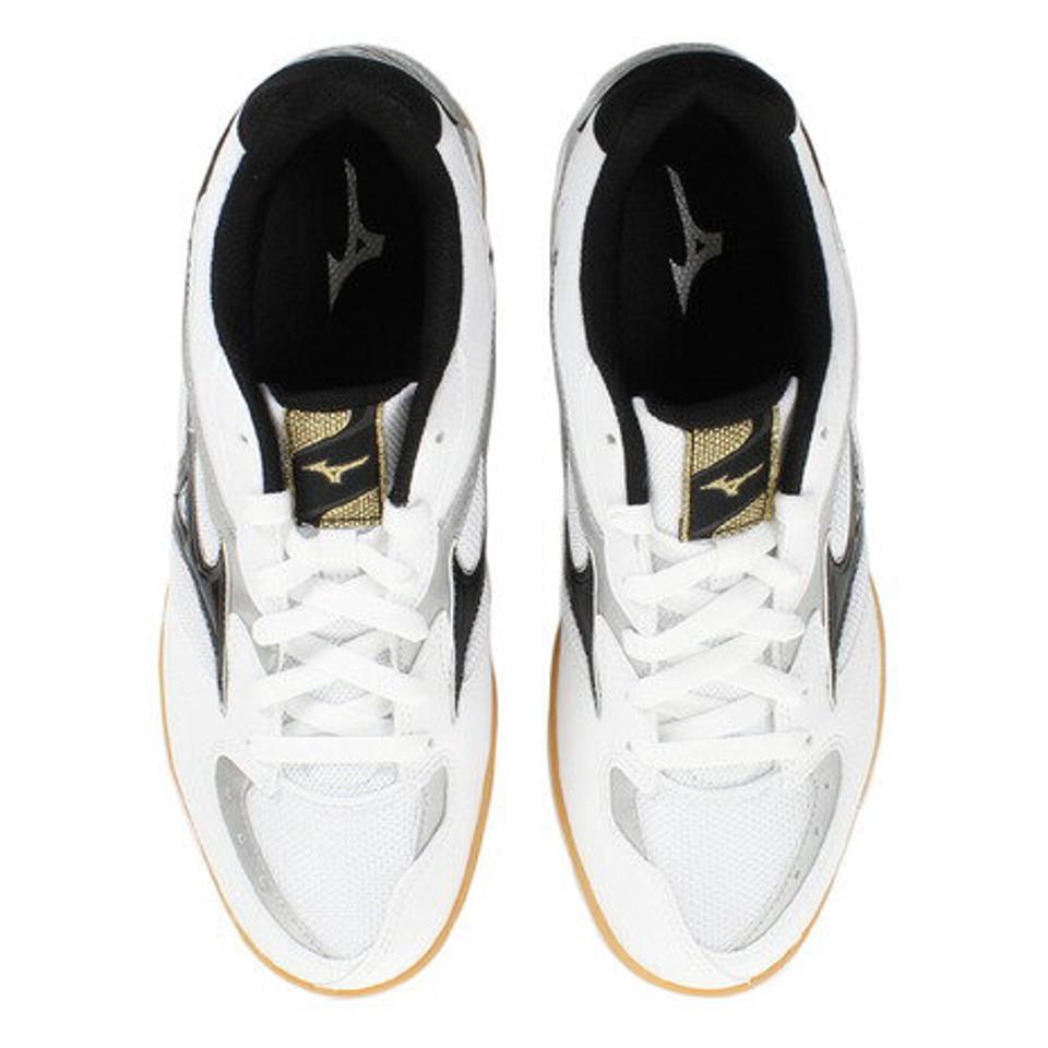 ミズノ（MIZUNO） 卓球シューズ クロスマッチプリオ RX4 CROSSMATCH PLIO RX4 81GA183009 ホワイト×ブラック×シルバー 男女兼用 （メンズ、レディース）