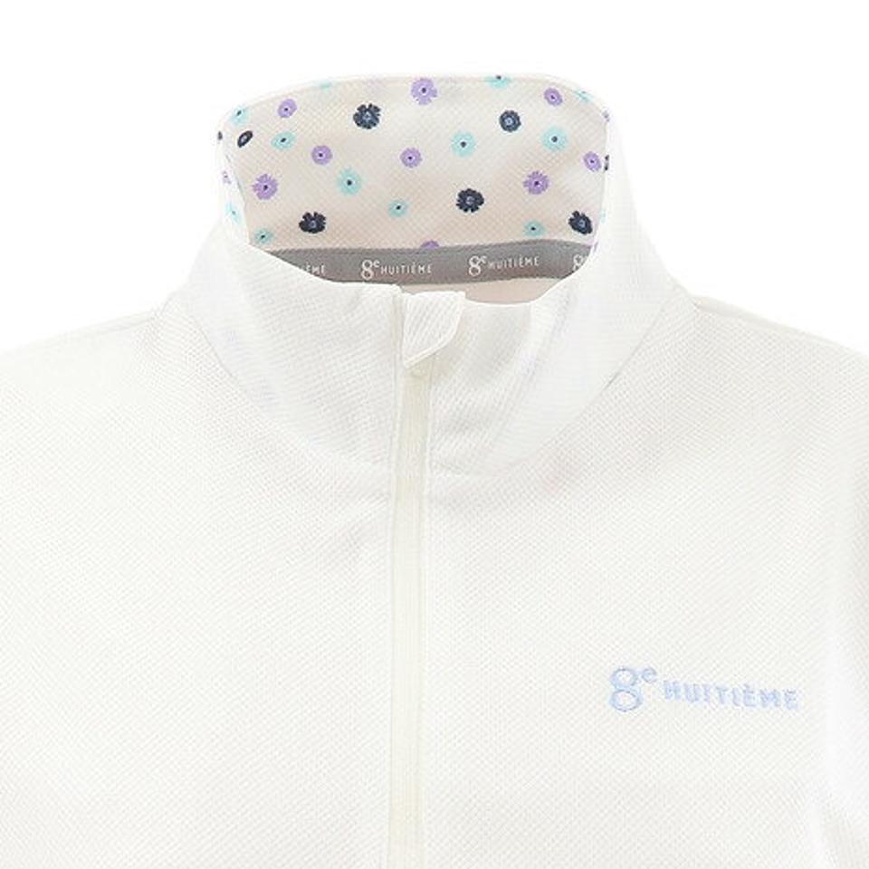 ウィッテム（HUITIEME） テニス ハーフジップ 長袖シャツ HU20S02LS733005WHT 【吸汗速乾/UVカット】 （レディース）