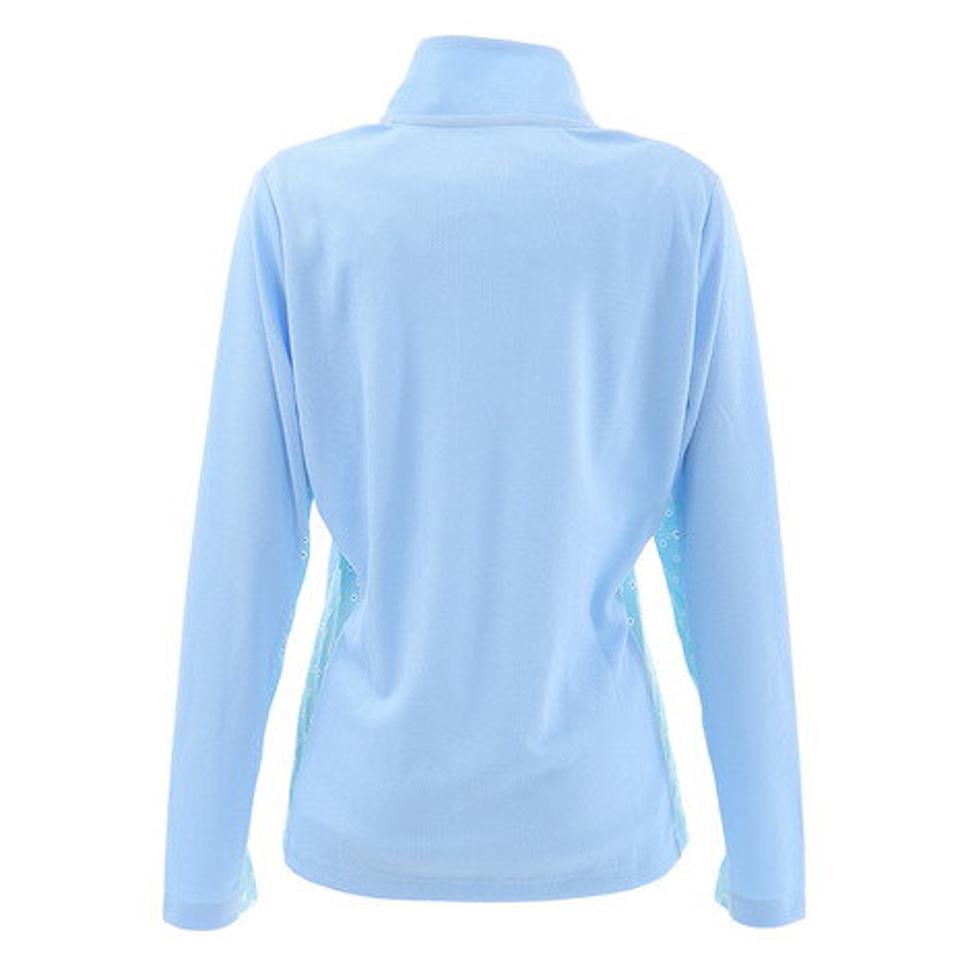 ウィッテム（HUITIEME） テニス ハーフジップ 長袖シャツ HU20S02LS733005LBLU 【吸汗速乾/UVカット】 （レディース）