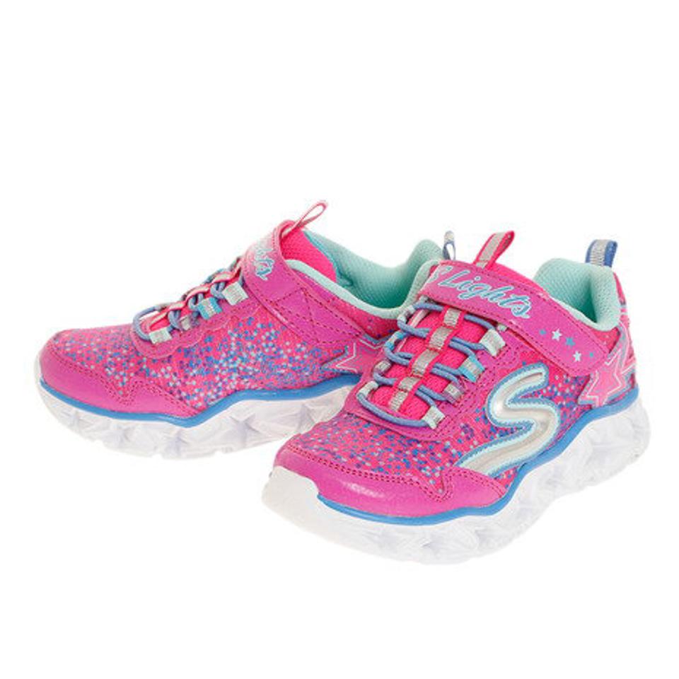 スケッチャーズ（SKECHERS）（キッズ）スニーカー ジュニア ギャラクシー ライツ 10920L ベルクロ 紐なし