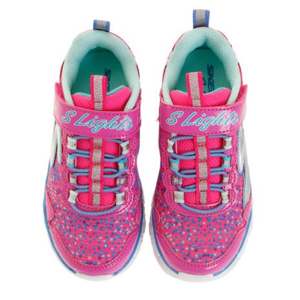 スケッチャーズ（SKECHERS）（キッズ）スニーカー ジュニア ギャラクシー ライツ 10920L ベルクロ 紐なし