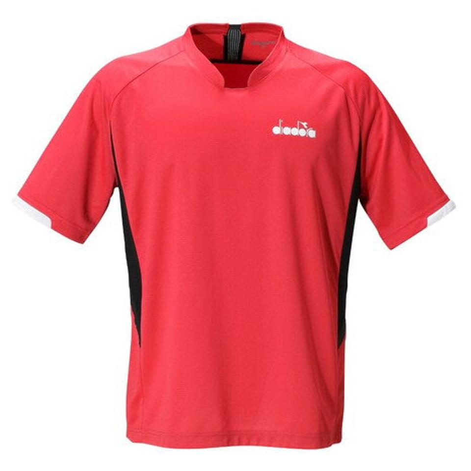 【5点以上で10％OFFクーポン！10/2まで】ディアドラ（diadora） ELT コンペティショントップ DTG0381-35 メンズ 半袖シャツ テニス バドミントン ウェア （メンズ）