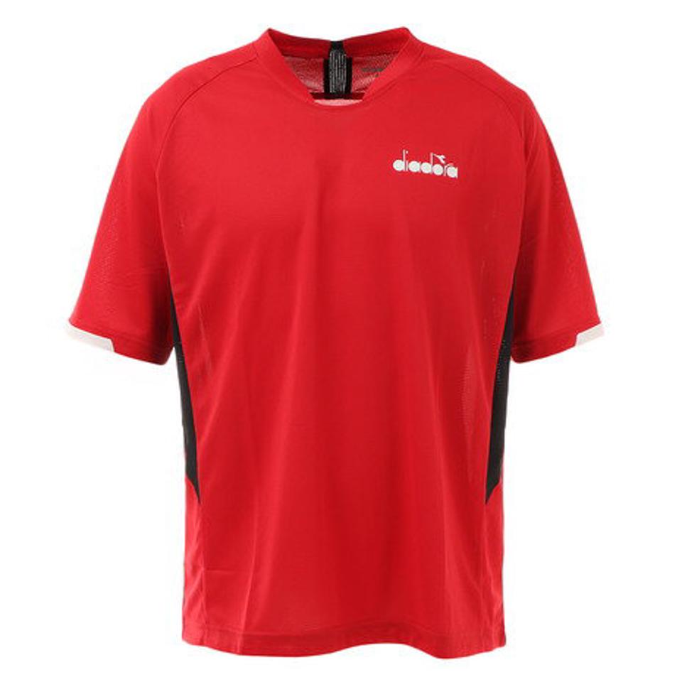 【5点以上で10％OFFクーポン！10/2まで】ディアドラ（diadora） ELT コンペティショントップ DTG0381-35 メンズ 半袖シャツ テニス バドミントン ウェア （メンズ）