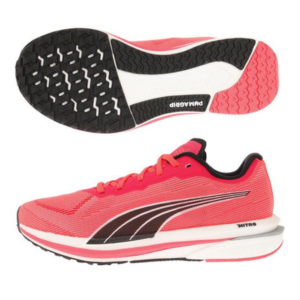 プーマ（PUMA）（レディース）ランニングシューズ レディース ベロシティ ニトロ フラッシュオレンジ 19569706 スニーカー