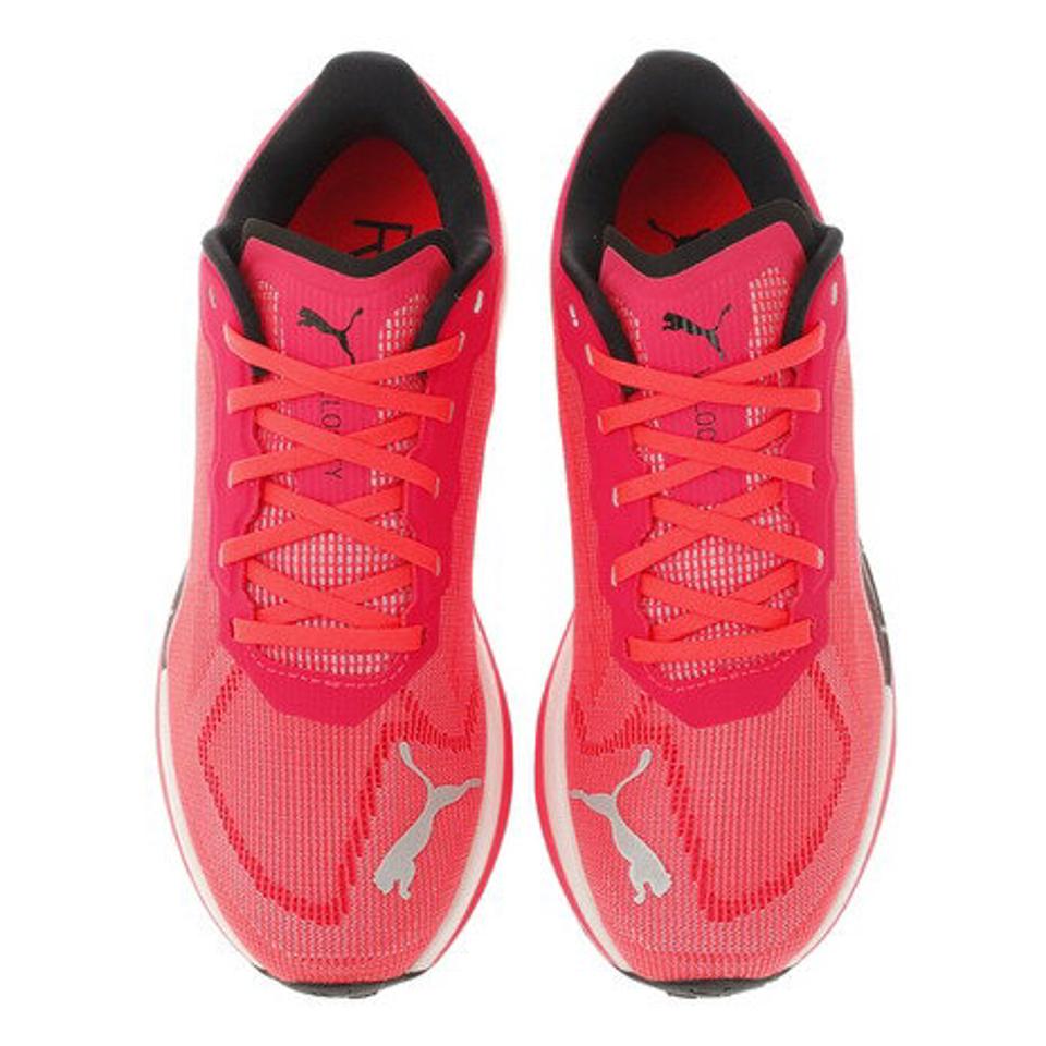 プーマ（PUMA）（レディース）ランニングシューズ レディース ベロシティ ニトロ フラッシュオレンジ 19569706 スニーカー