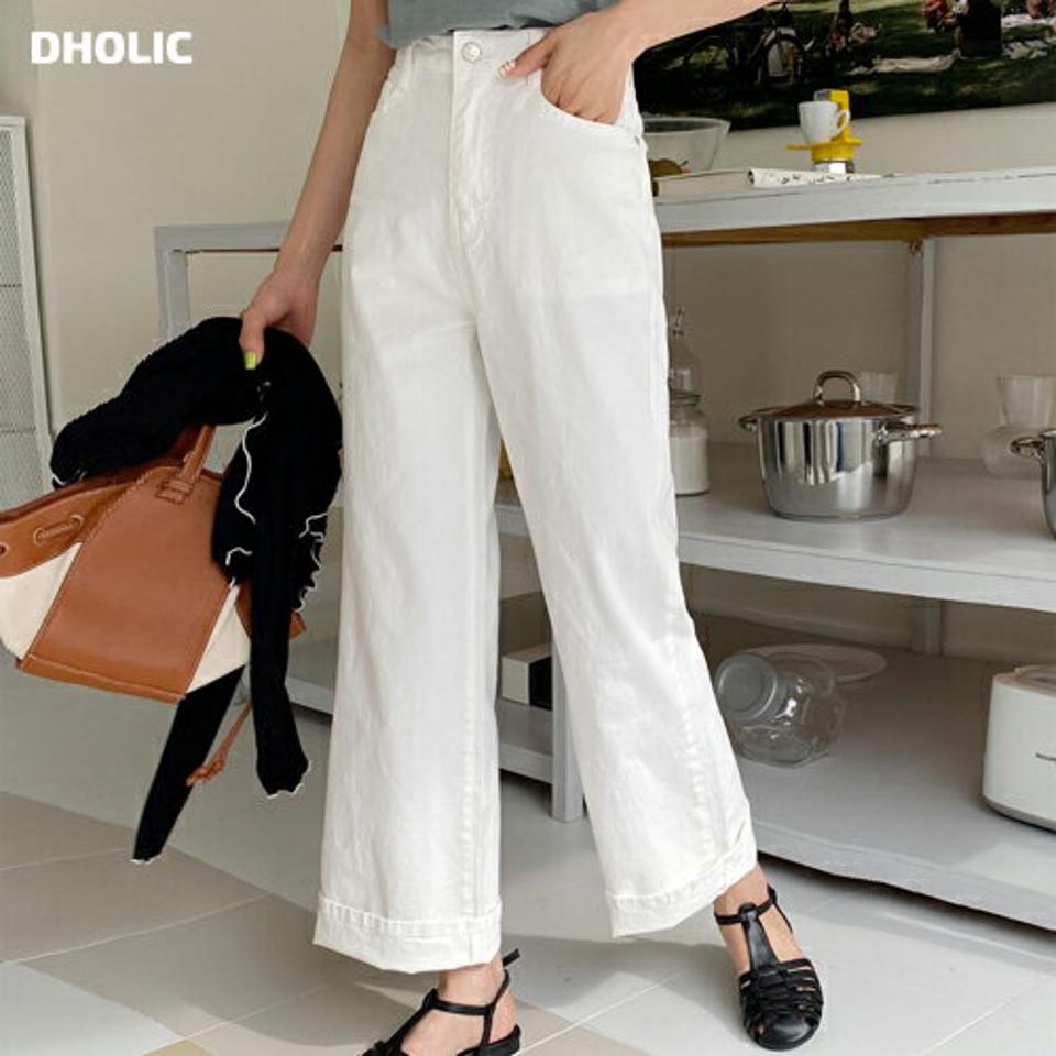 コットン混ワイドパンツ・全4色・t00570 レディース 【pt】韓国ファッション ボトムス ロング ロングパンツ コットン 混 ワイド コットンパンツ ワイド ストレート 無地 ベーシック シンプル 細身 フェミニン カジュアル 春 秋