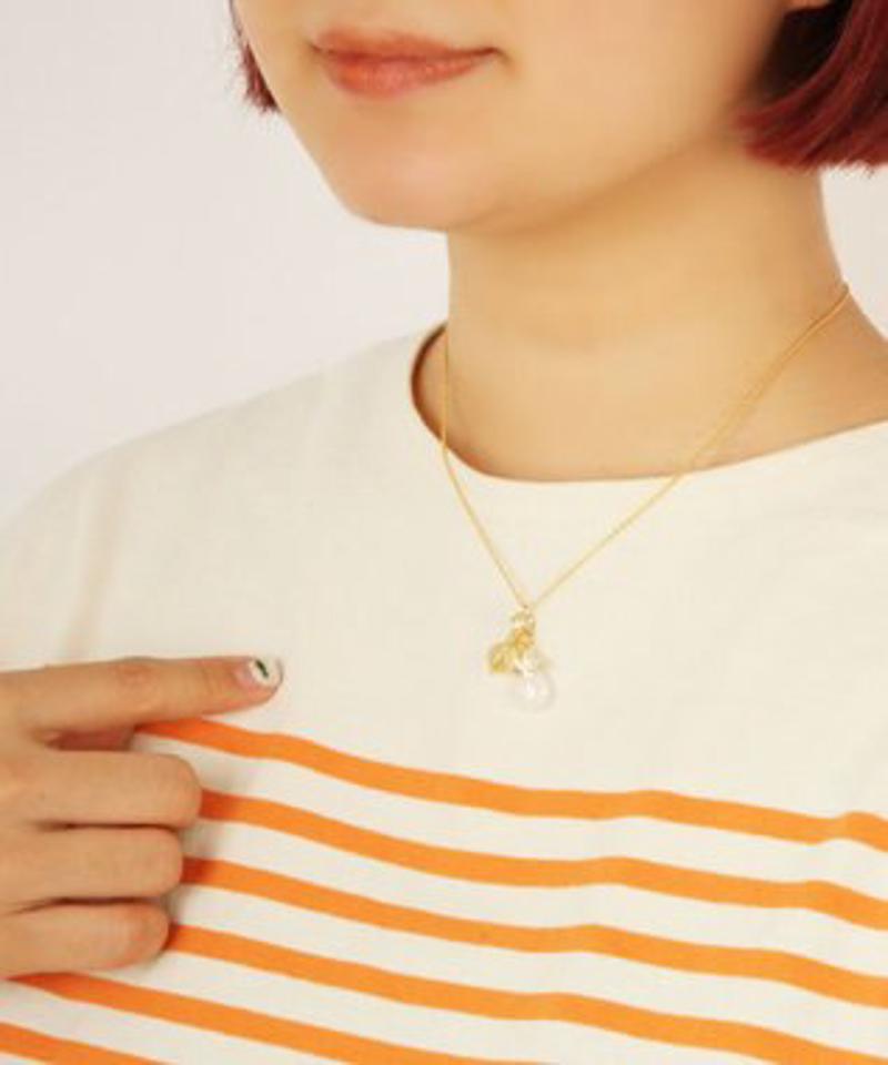【4月の誕生石】クリスタル×シトリンネックレス(ゴールドフィルド)