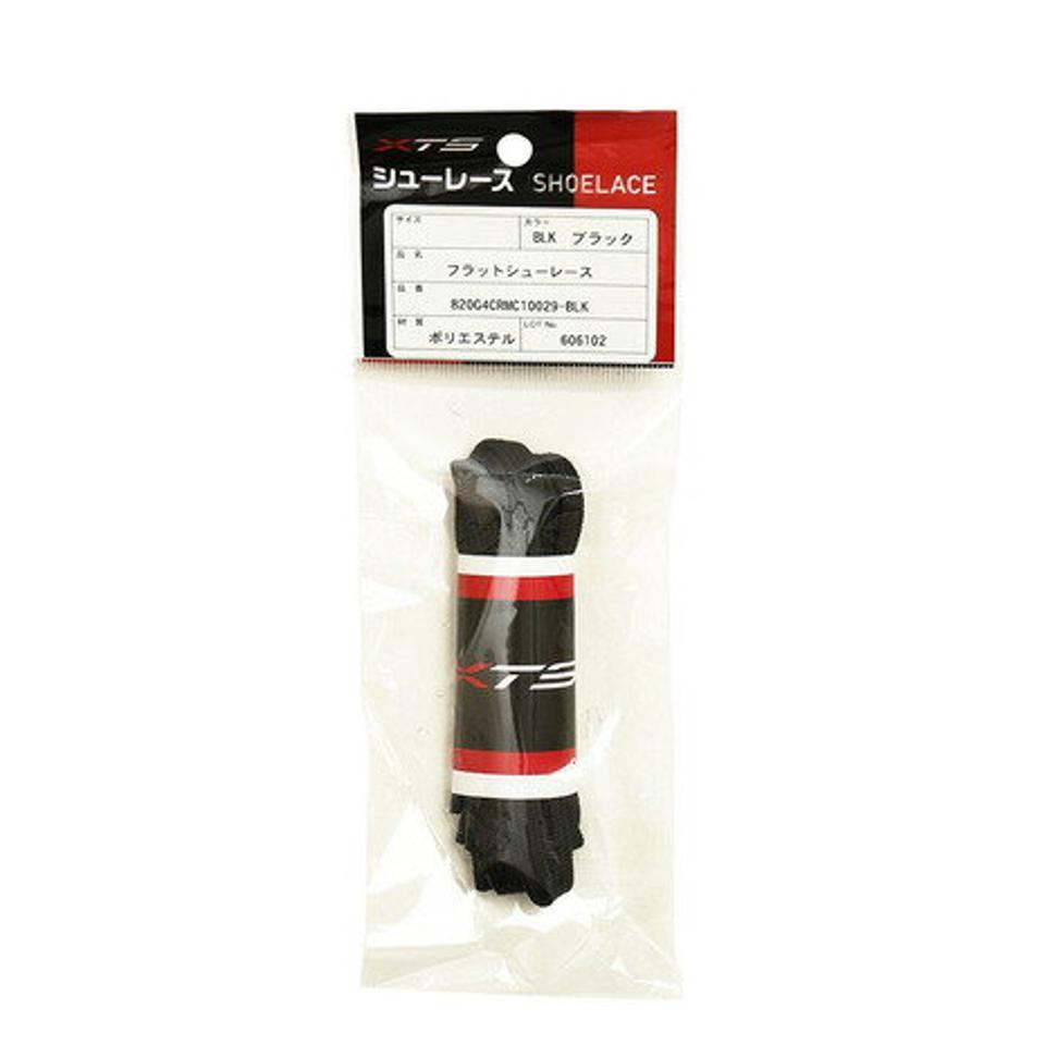 エックス チームスポーツ(X-TEAM SP) フラットシューレース ブラック 820G4CRMC10029 BLK 靴ひも 黒 ブラック (メンズ、レディース、キッズ)