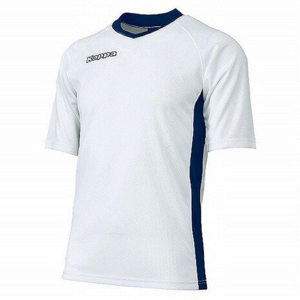 カッパ(Kappa) サッカー ウェア 半袖 ジュニア ゲームシャツ プラクティスシャツ KF4A2TS31 WT1 フットサルウェア (キッズ)
