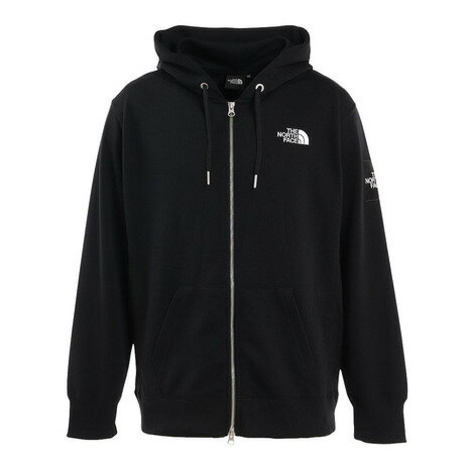 ノースフェイス(THE NORTH FACE) トレーナー スウェット Square Logo Full Zip スクエア ロゴ フルジップ アウトドア パーカー NT12231 K (メンズ)