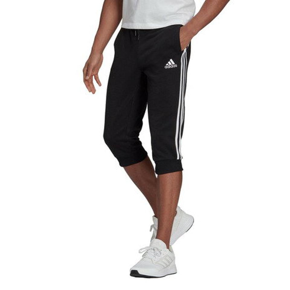 【20%OFFクーポン有 4/10迄】アディダス（adidas） エッセンシャルズ 3ストライプス フレンチテリー テーパード カフ 3/4パンツ 31313-GK8987 （メンズ）