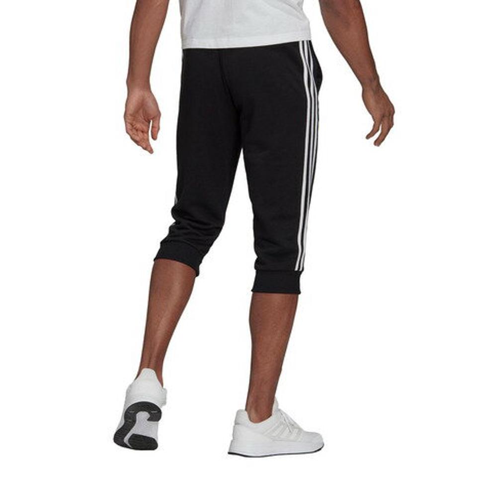 【20%OFFクーポン有 4/10迄】アディダス（adidas） エッセンシャルズ 3ストライプス フレンチテリー テーパード カフ 3/4パンツ 31313-GK8987 （メンズ）