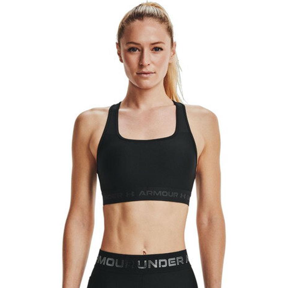 アンダーアーマー（UNDER ARMOUR）（レディース）スポーツブラ ヒートギア(夏向け) ミドルサポート 揺れない クロスバック ミッド 1361034