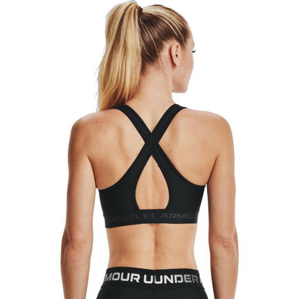 アンダーアーマー（UNDER ARMOUR）（レディース）スポーツブラ ヒートギア(夏向け) ミドルサポート 揺れない クロスバック ミッド 1361034