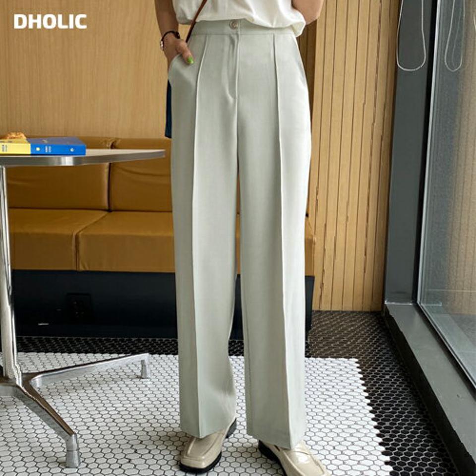 ストレートスラックス・全3色・t66904 レディース 【pt】韓国ファッション ボトムス ロング ロングパンツ スラックスパンツ スラックス ストレート ダーツ ワイド ハイウエスト 無地 シンプル フェミニン 春 秋