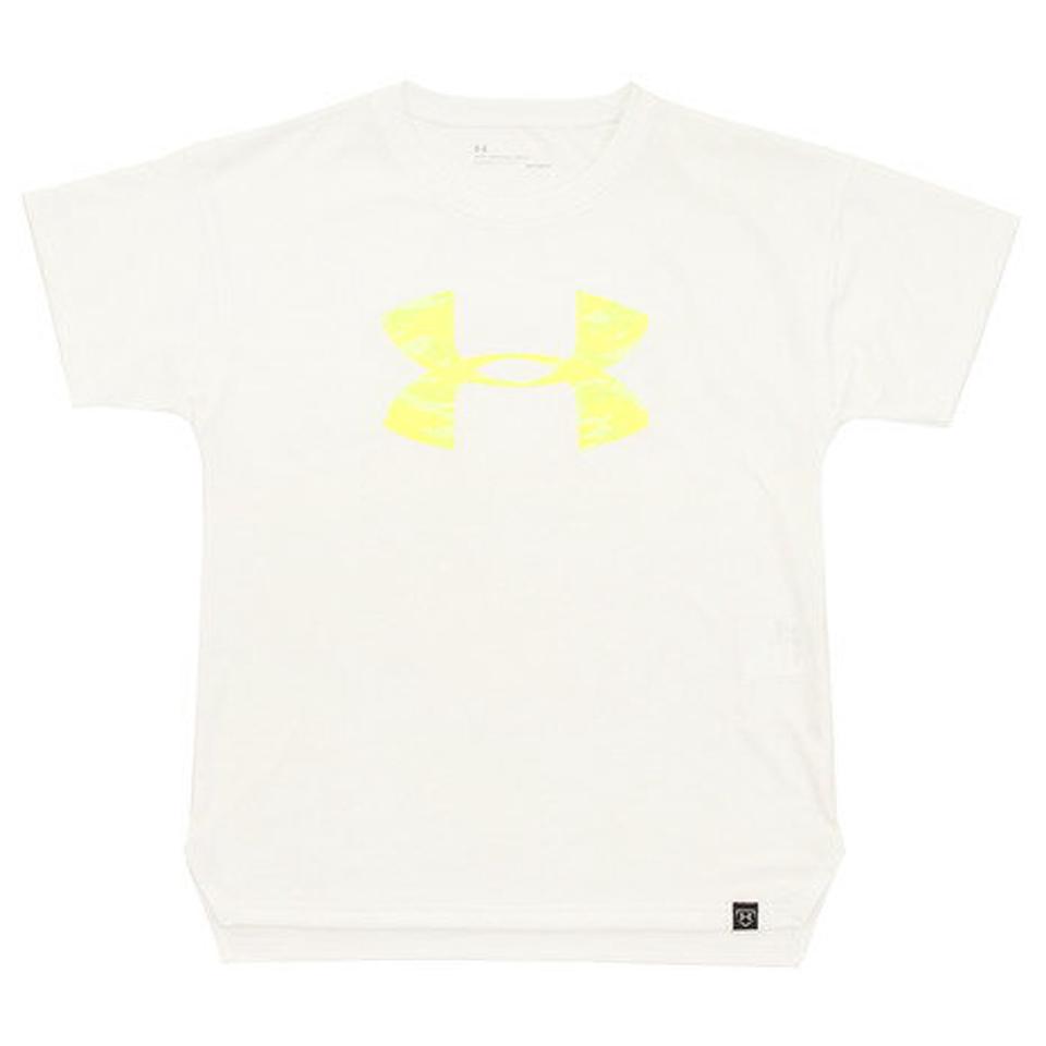 アンダーアーマー(UNDER ARMOUR) テック ビッグロゴ ショートスリーブ シャツ 1354428 WHT BB 【野球 スポーツ ウェア ジュニア】 (キッズ)