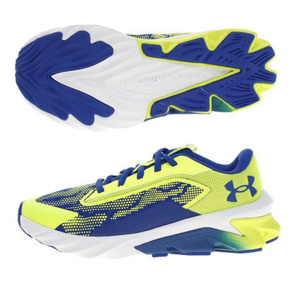 アンダーアーマー（UNDER ARMOUR） チャージド スクラムジェット 4 イエロー 3024208 300 ジュニアスポーツシューズ スニーカー ランニング 陸上 （キッズ）