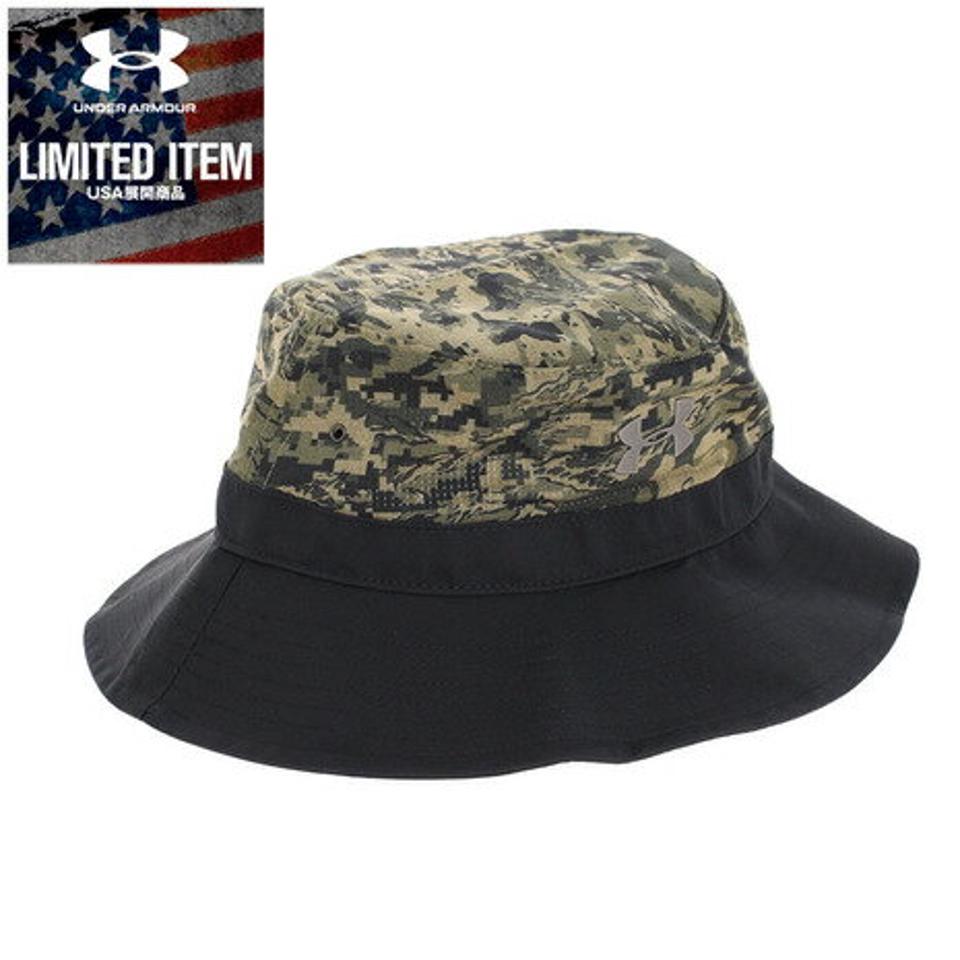 アンダーアーマー（UNDER ARMOUR）（メンズ）帽子　メンズ　ハット　Airvent Warrior Bucket ハット 1328632 DRB/BLK/MLO ACC　日よけ