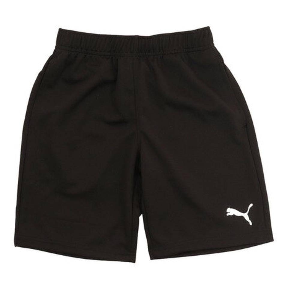 【20%OFFクーポン対象！6/10まで】プーマ（PUMA）（キッズ）ジャージ 短パン ハーフパンツ ジュニア 黒 ブラック ACTIVE 670748 01 BLK
