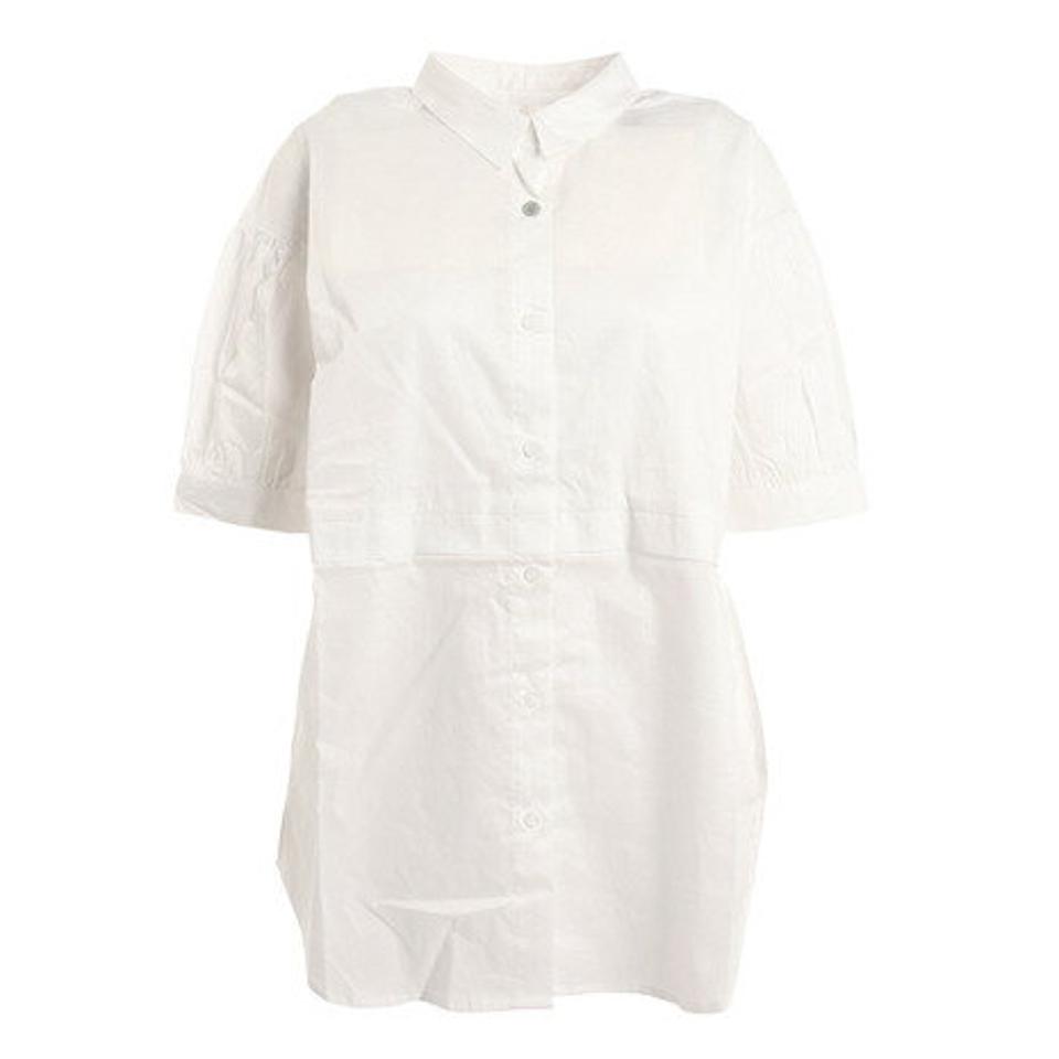 【ポイント10倍】エルケクス(ELKEX) ケープ カラー シャツ EKL2SP4208 WHT (レディース)