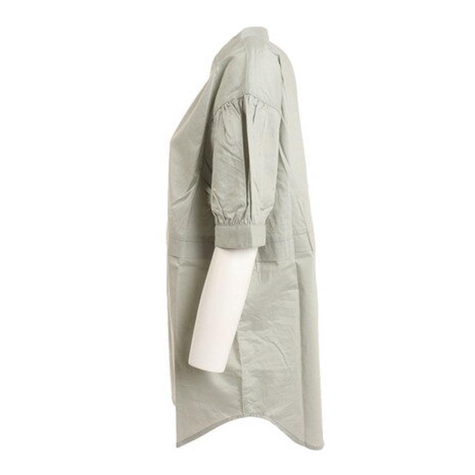 【ポイント10倍】エルケクス(ELKEX) ケープ カラー シャツ EKL2SP4208 GRN (レディース)