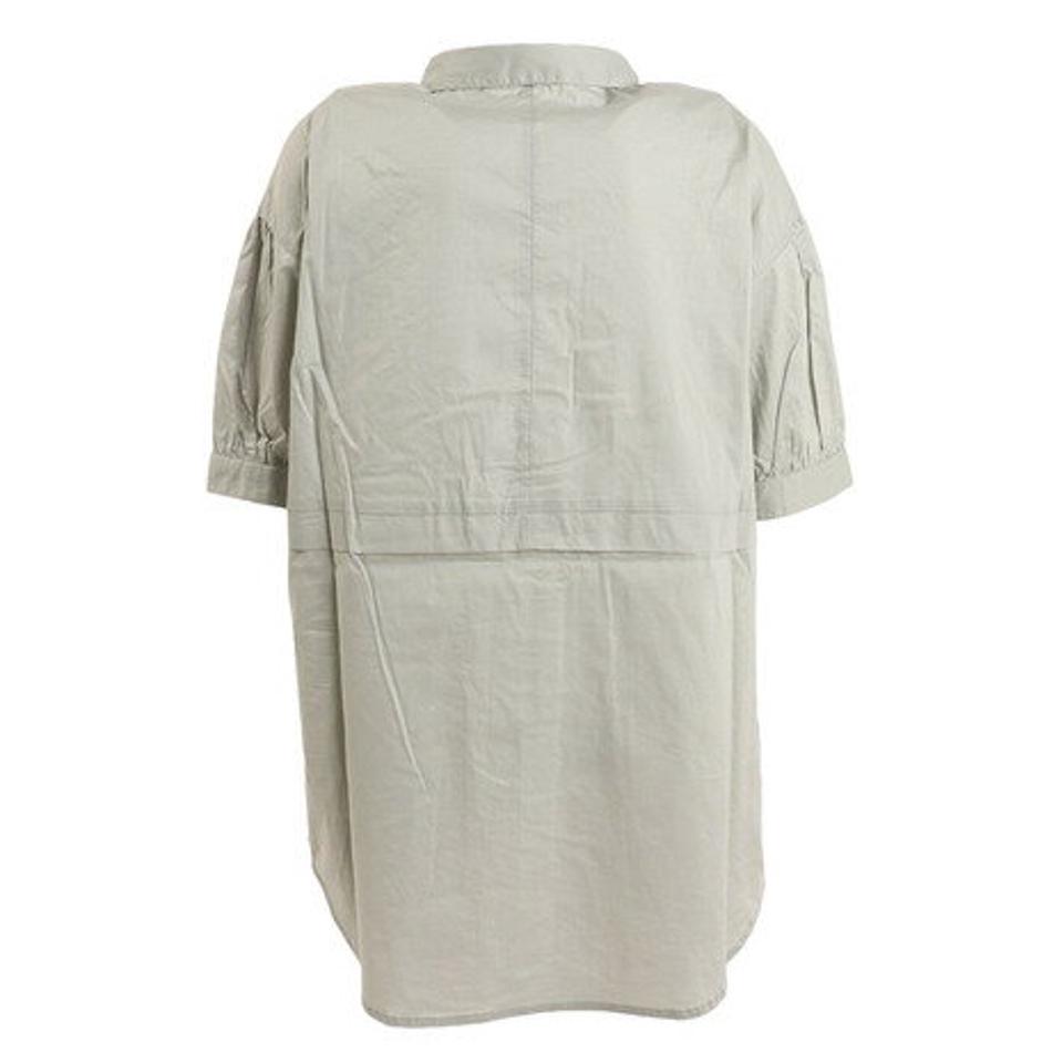 【ポイント10倍】エルケクス(ELKEX) ケープ カラー シャツ EKL2SP4208 GRN (レディース)