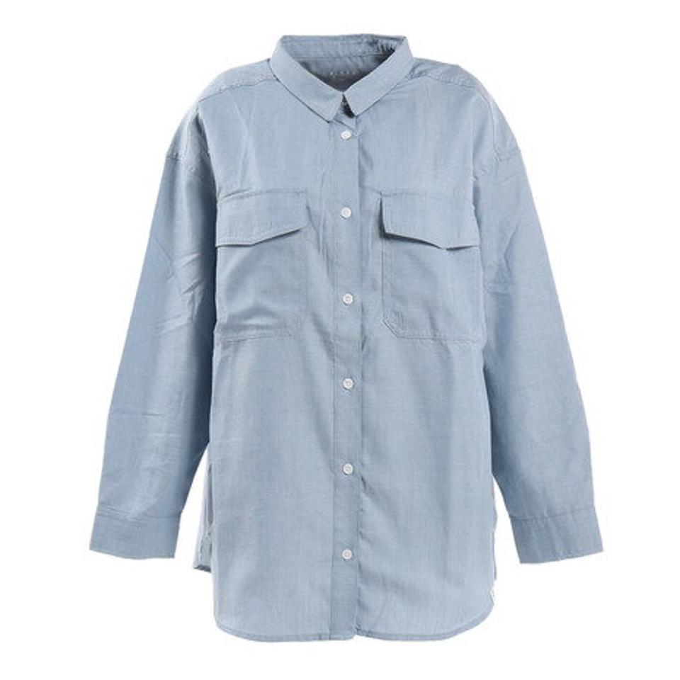 【ポイント10倍】エルケクス(ELKEX) DUNGAREE 長袖シャツ EKL2SP4206 LBLU (レディース)