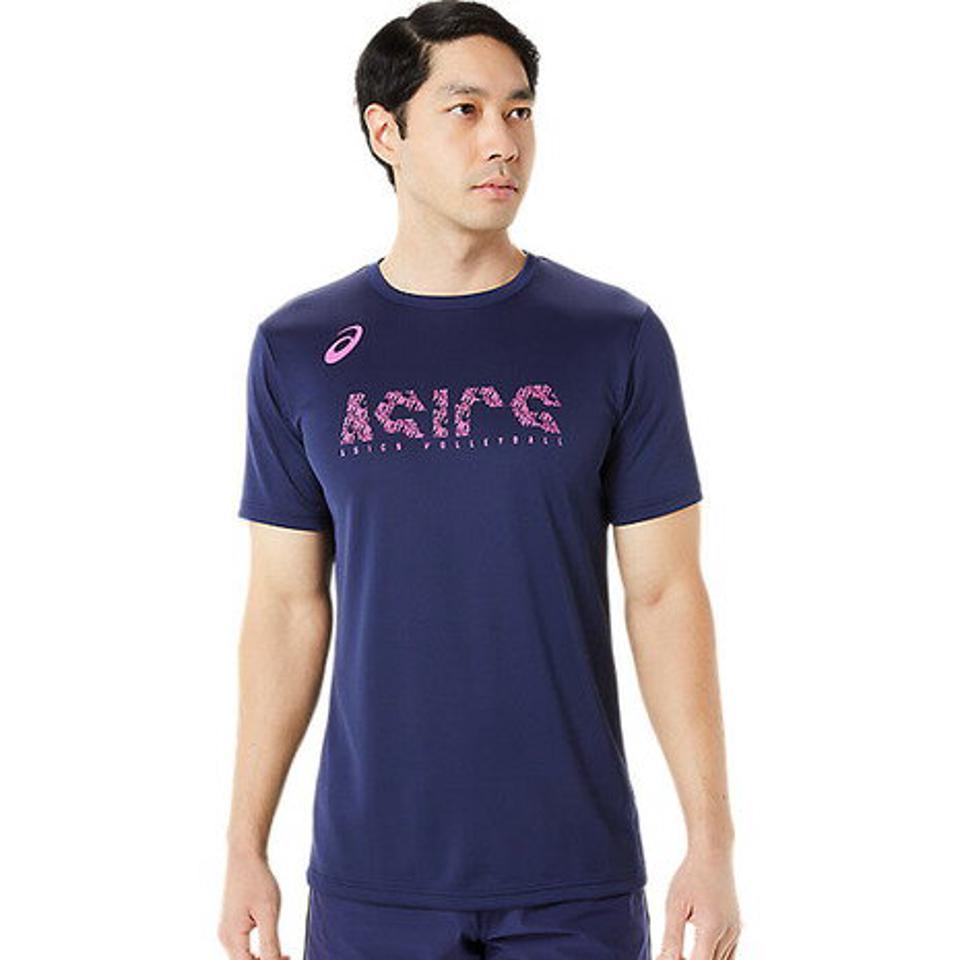 【3/10 24h限定 エントリー&対象3店舗以上買い回りで最大P10倍!】アシックス(ASICS)(メンズ) バレーボールウェア 半袖 ドライプリント Tシャツ メンズ 2051A309