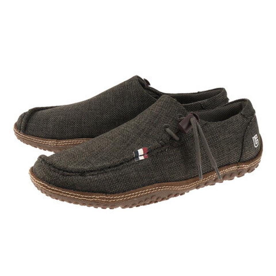 コンカラー（conqueror）（メンズ）スリッポン オアシス ヘンプ グレー OASIS HEMP GRAY ダークグレー 通気性 春夏用 履きやすい オフィスカジュアル