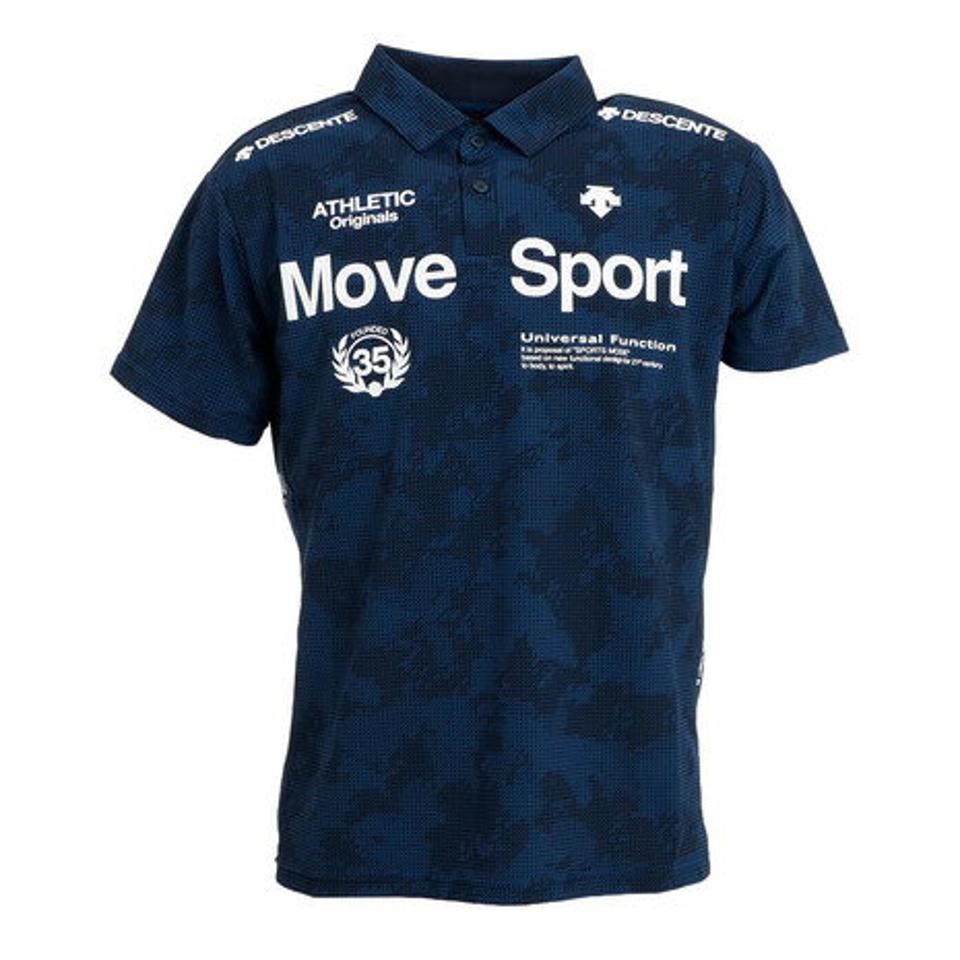 デサント（DESCENTE） SUNSCREEN グラフィックポロシャツ DMMTJA72 NV （メンズ）