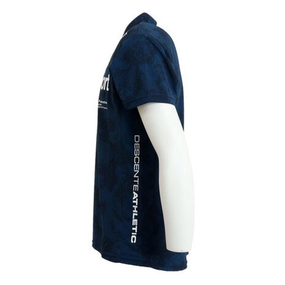 デサント（DESCENTE） SUNSCREEN グラフィックポロシャツ DMMTJA72 NV （メンズ）