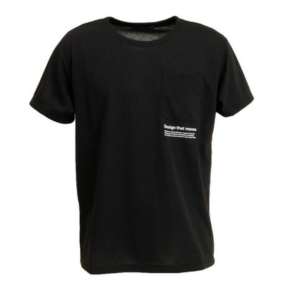 【5点以上で10%OFFクーポン 11日1:59まで】デサント（DESCENTE） ドライ 速乾 ヘザー半袖シャツ DMMTJA59 BKM （メンズ）