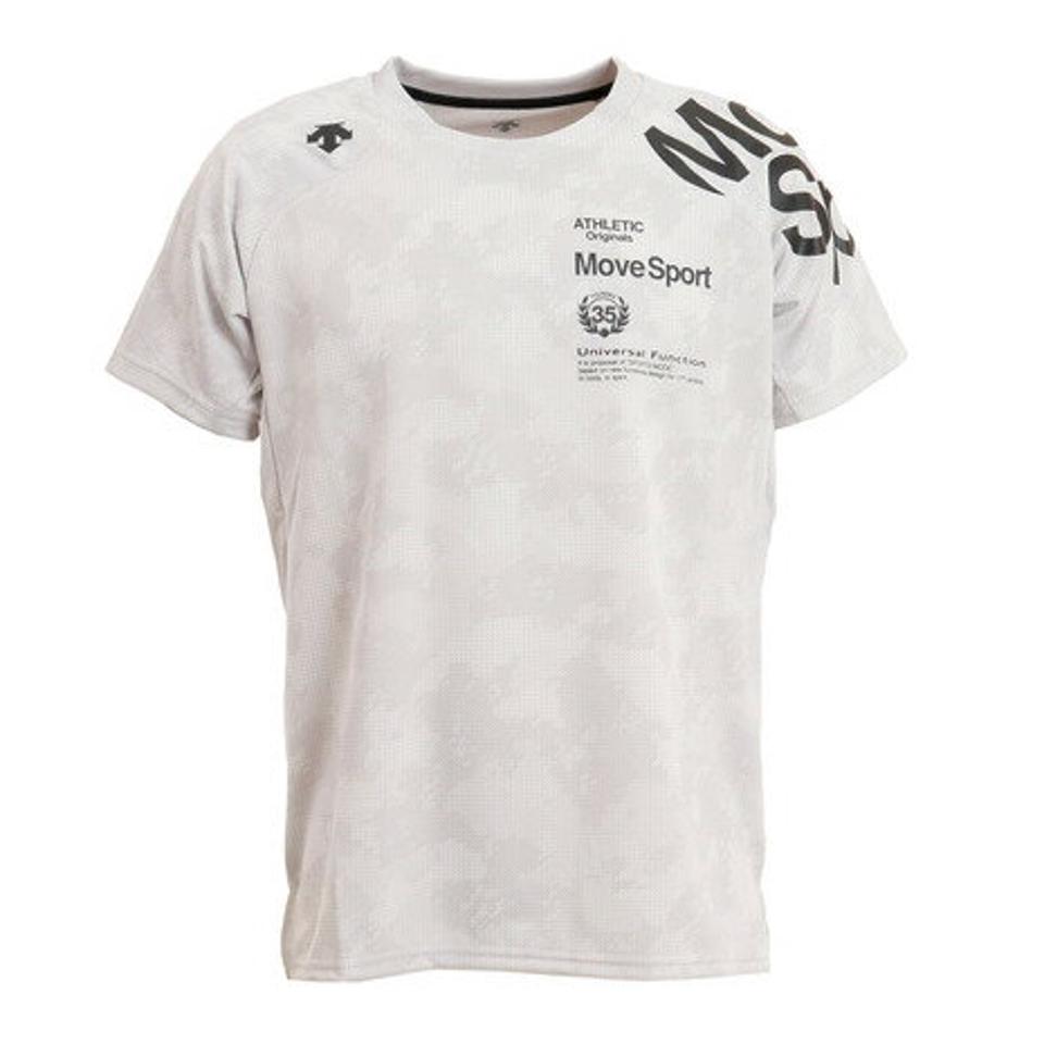 デサント（DESCENTE） ドライ 速乾 ジャガードグラフィック 半袖シャツ DMMTJA58 WH （メンズ）