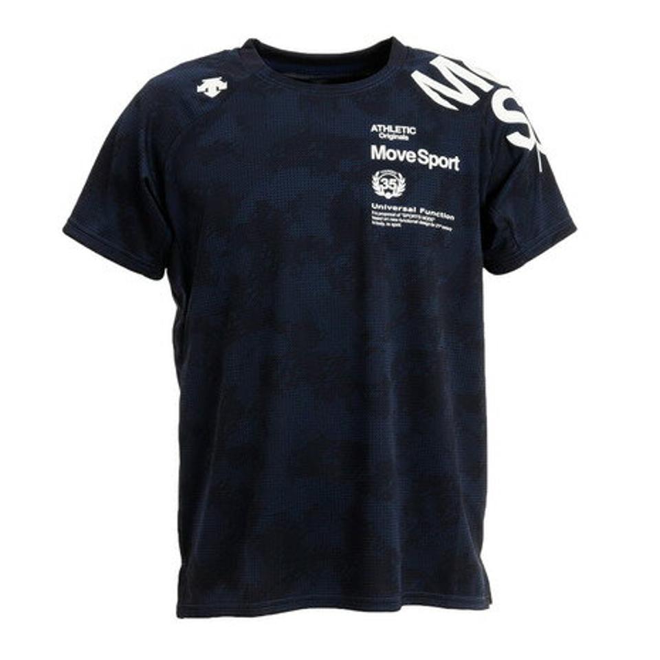 デサント（DESCENTE） ドライ 速乾 ジャガードグラフィック 半袖シャツ DMMTJA58 NV （メンズ）