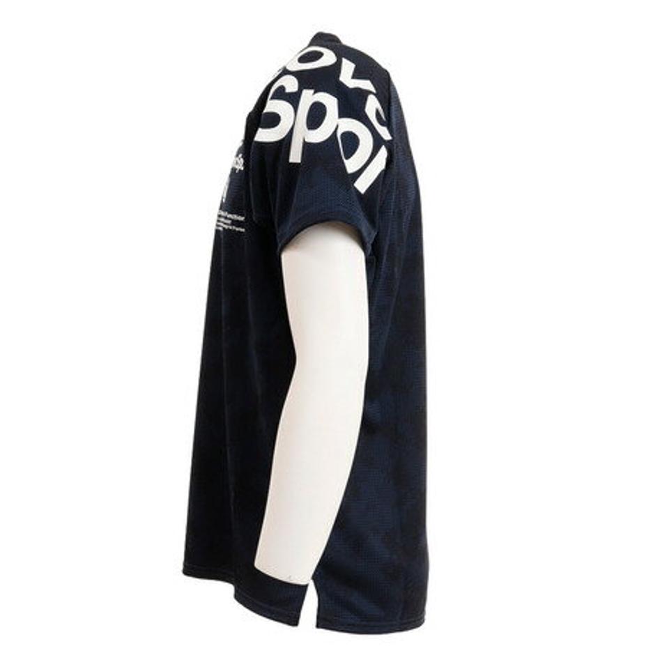 デサント（DESCENTE） ドライ 速乾 ジャガードグラフィック 半袖シャツ DMMTJA58 NV （メンズ）