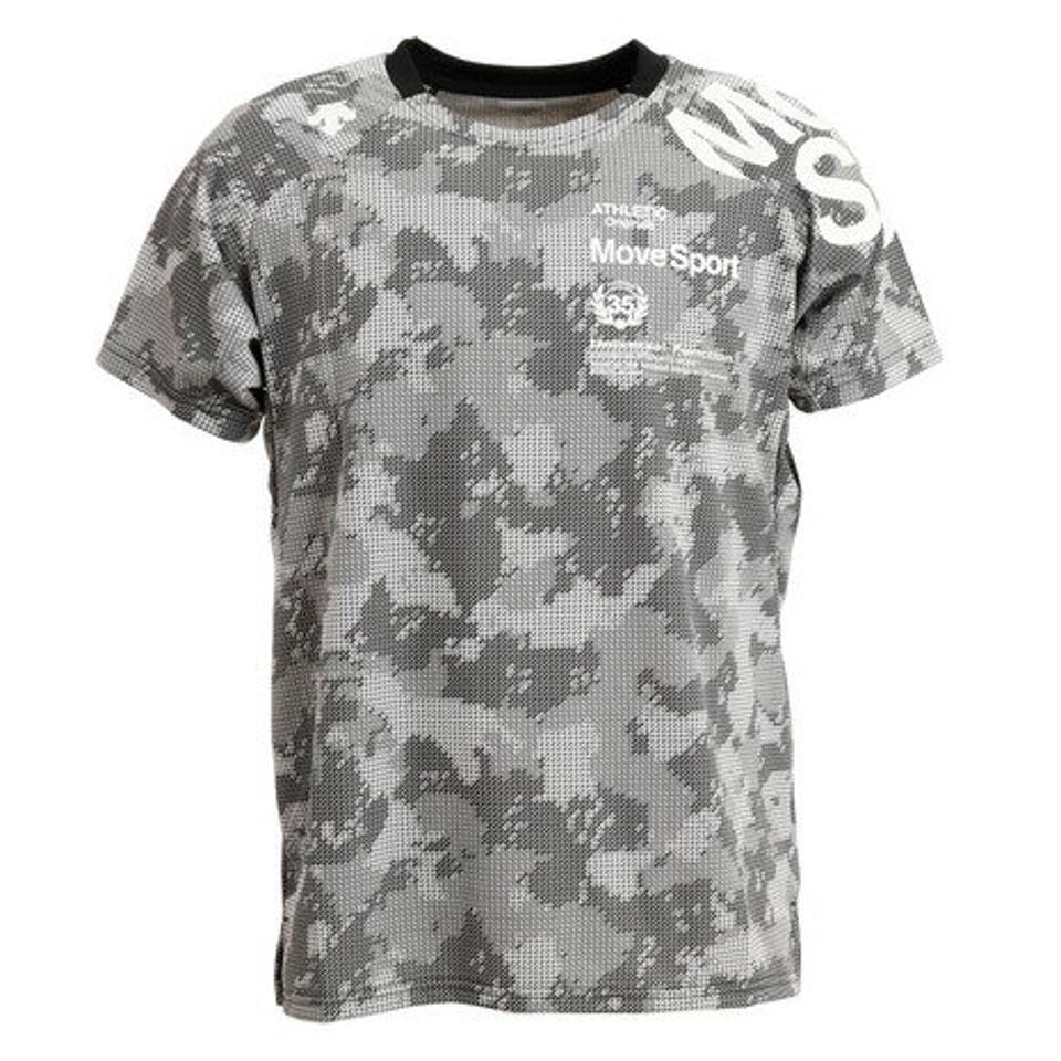 デサント（DESCENTE） ドライ 速乾 ジャガードグラフィック 半袖シャツ DMMTJA58 BKWH （メンズ）