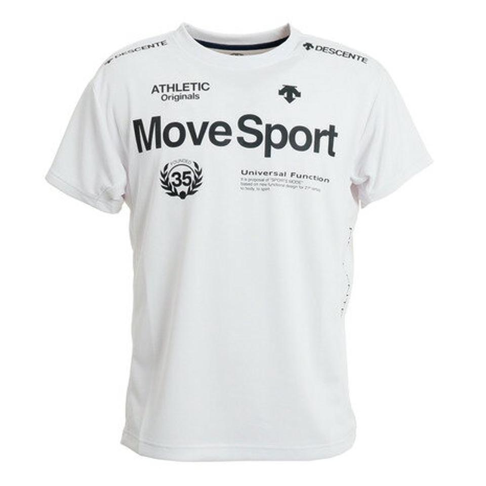 デサント（DESCENTE） ドライ 速乾 UV クール SUNSCREEN ヘザー半袖シャツ DMMTJA51 WH （メンズ）