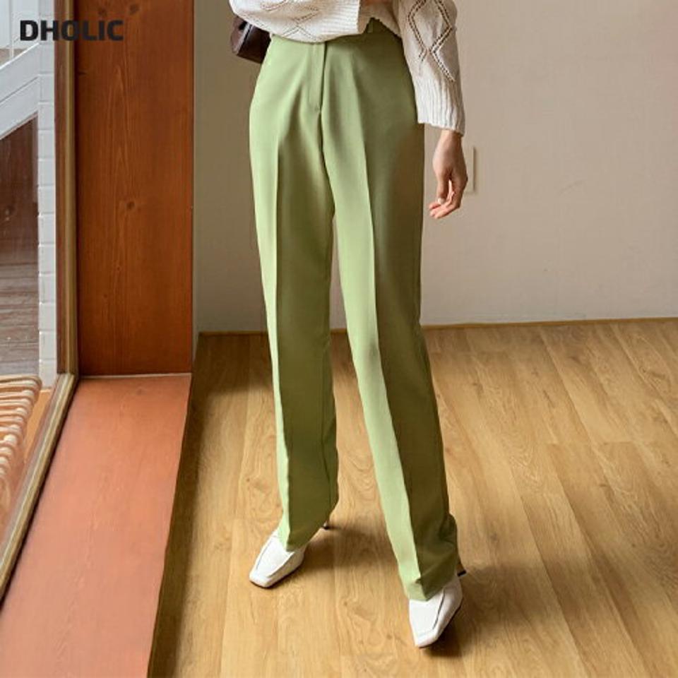 ストレートスラックス・全3色・t66506 レディース 【pt】韓国ファッション ボトムス ロング ロングパンツ スラックスパンツ スラックス ストレート ダーツ ハイウエスト 無地 シンプル フェミニン カジュアル 春 秋