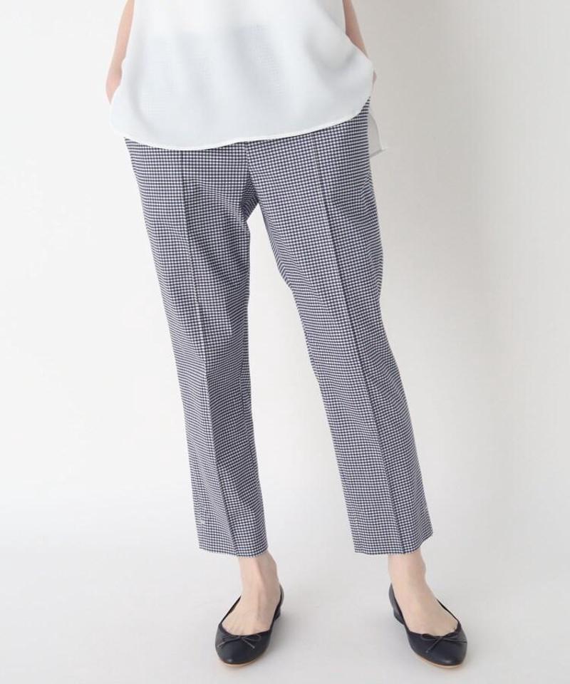 【洗える】バックラッシュギンガムパンツ
