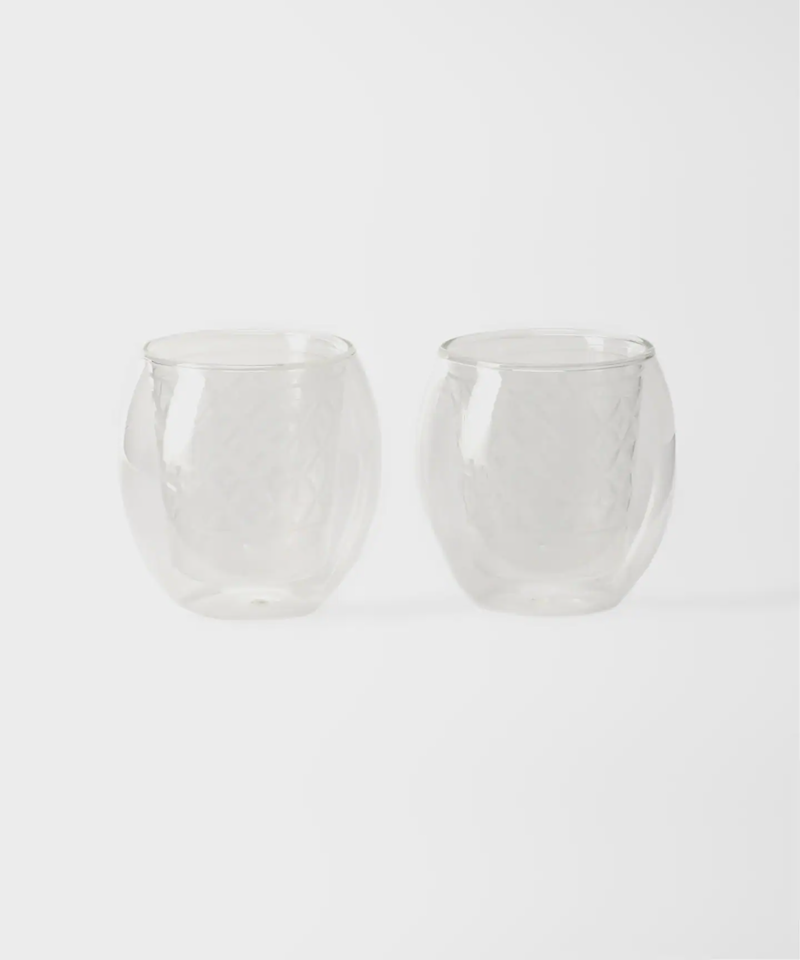【goyemon / ごゑもん】KIRIKO×DOUBLE WALL GLASS "Fuwan" 2個セット（BOICE FROM BAYCREW'S）
