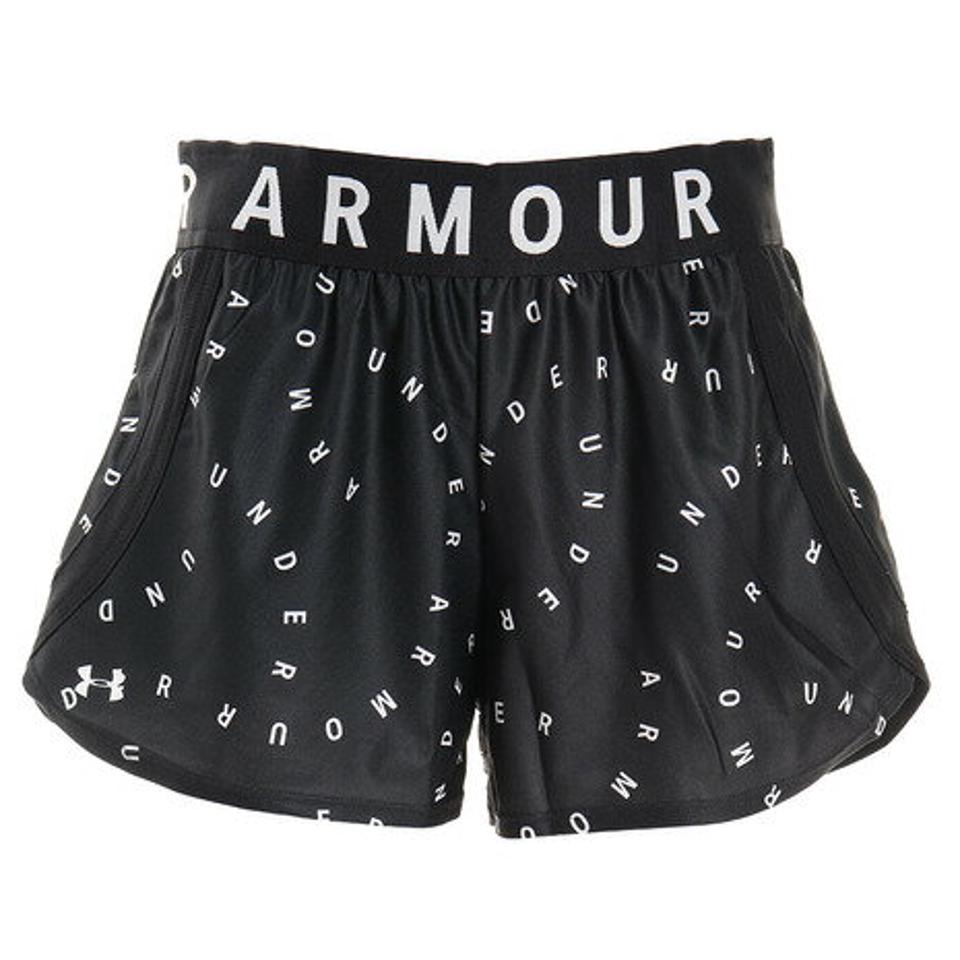 アンダーアーマー（UNDER ARMOUR） プレーアップ3.0 プリント 1351979 BLK/WHT AT ショートパンツ ハーフパンツ 短パン （レディース）