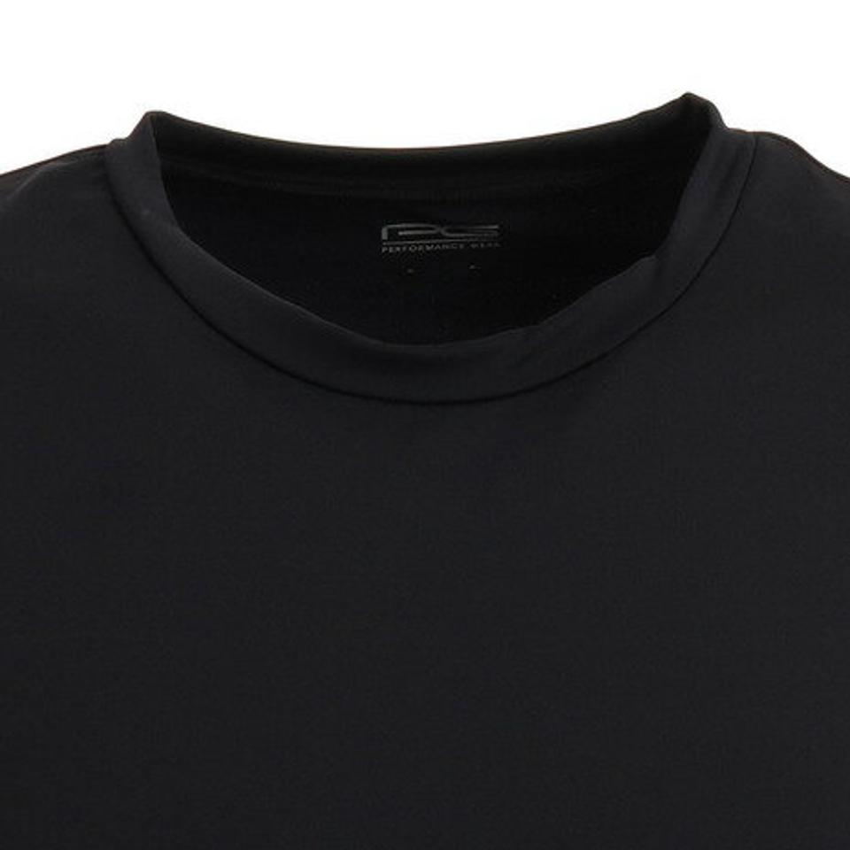パフォーマンスギア（PG） サッカー ウェア メンズ ストレッチ丸首半袖シャツ 741PG9ES4528BLK インナー アンダーシャツ （メンズ）